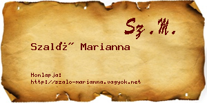 Szaló Marianna névjegykártya